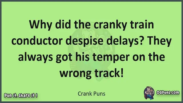 Video thumbnail for Crank - Jokes, Puns, Wordplays, and Laughter