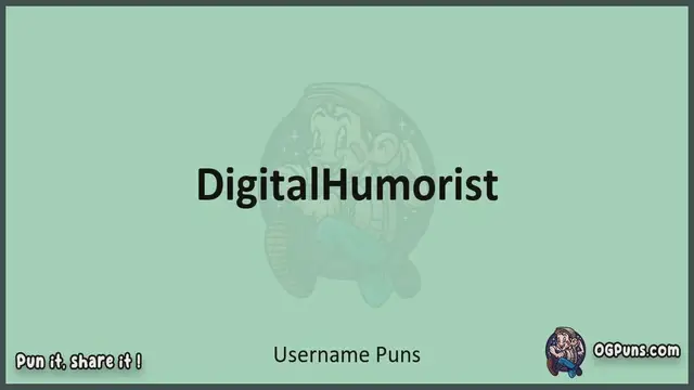 Video thumbnail for Username - Jokes, Puns, Wordplays, and Laughter