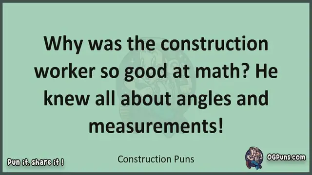 Video thumbnail for Construction - Jokes, Puns, Wordplays, and Laughter