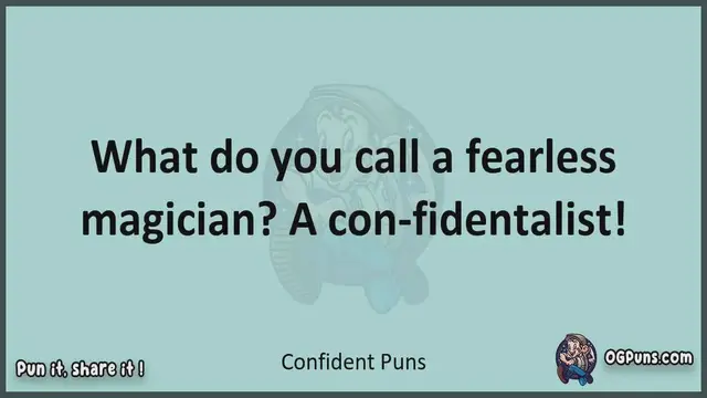 Video thumbnail for Confident - Jokes, Puns, Wordplays, and Laughter