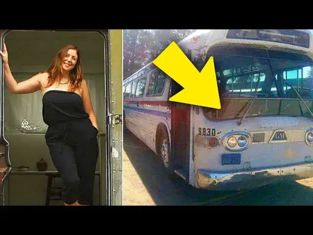 Video thumbnail for Woman turns £7,000 bus into The Most FUTURISTIC luxury mobile home