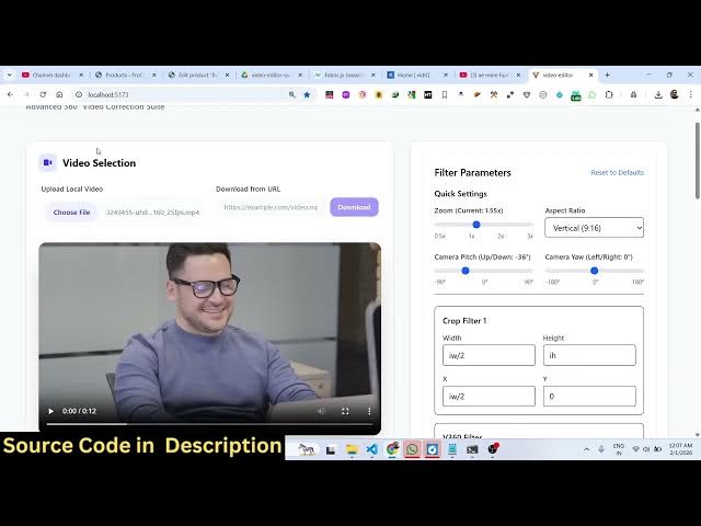 Video thumbnail for Build a MERN Stack Video Editor in Browser Using FFMPEG WASM & Socket.io Using TypeScript