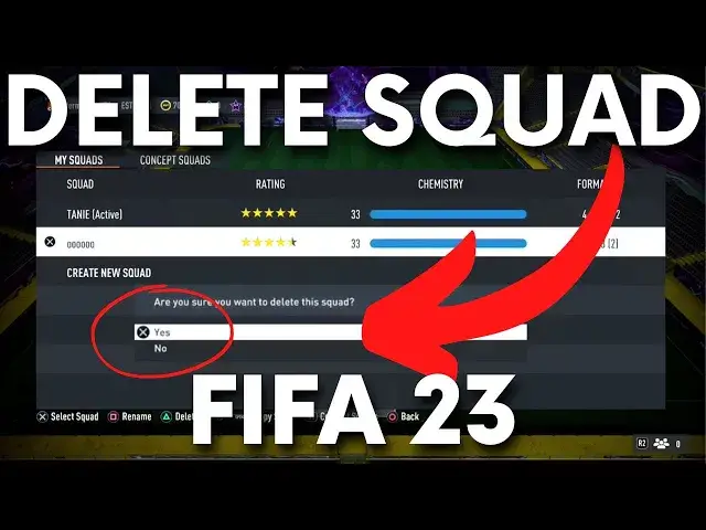 'Video thumbnail for How to Delete FUT Squad in FIFA 23 - Remove Team in FIFA 2023'