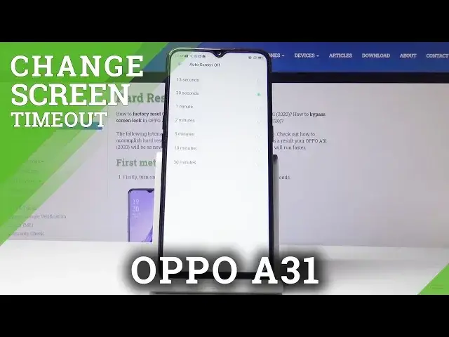 'Video thumbnail for How to Set Up Screen Settings in OPPO A31 (2020) – Change Screen Timeout'