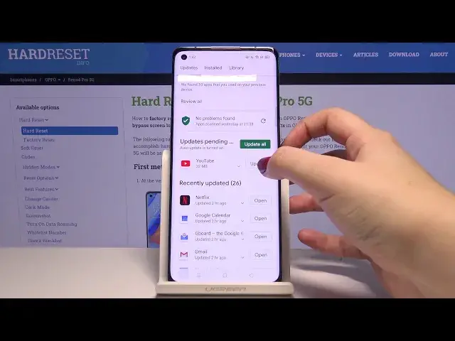 'Video thumbnail for How to Update Apps in OPPO Reno4 Pro – Download Updates'