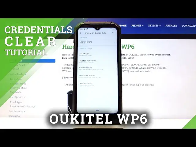 Video thumbnail for How to Clear Credentials in OUKITEL WP6 – Remove Credentials Content