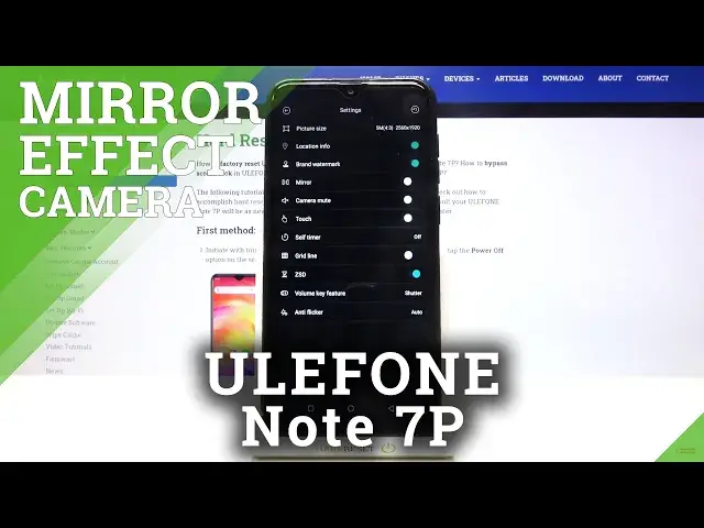 Video thumbnail for How to Manage Camera Mirror Effect in ULEFONE Note 7P – Find Mirror Reflection Option
