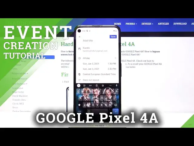 'Video thumbnail for How to Add Event to Calendar of Google Pixel 4A – Operate Calendar App'