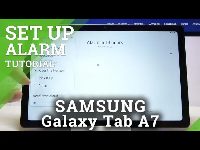 'Video thumbnail for Set Up Alarm Clock - Alarm Settings in SAMSUNG Galaxy TAB A7'