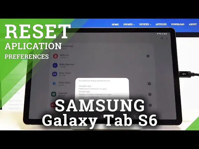 'Video thumbnail for How to Reset App Preferences is Samsung Galaxy Tab S6 – Restore Original Setup'