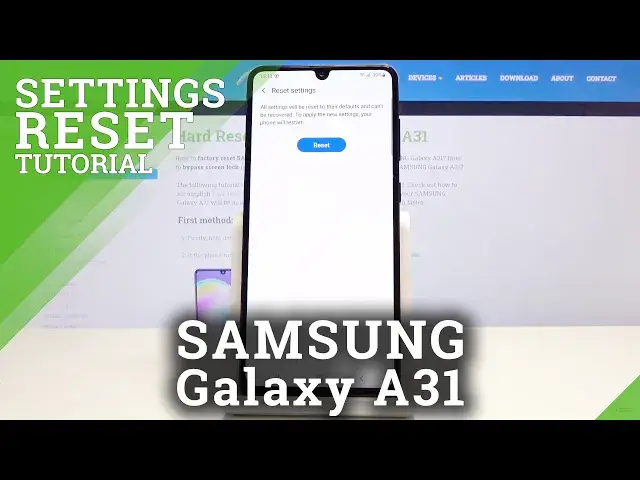 'Video thumbnail for How to Reset Settings in SAMSUNG Galaxy A31 – Restore Default Settings'
