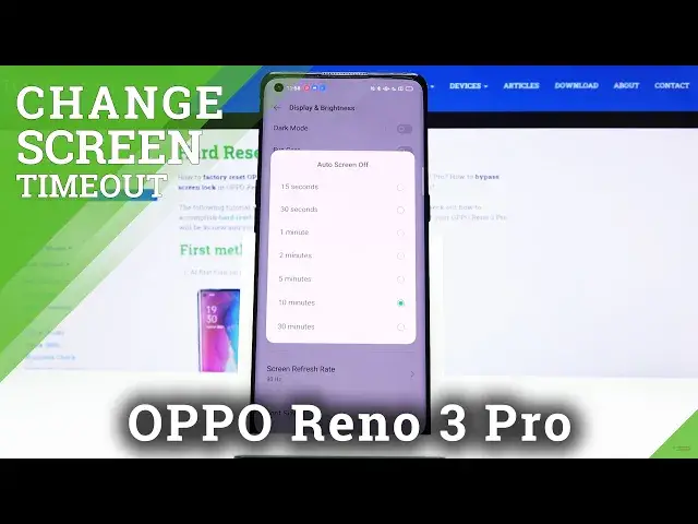 Video thumbnail for How to Set Screen Timeout in OPPO Reno 3 Pro – Screen Blackout