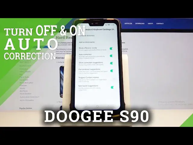 Video thumbnail for How to Enter Auto Correction Settings in DOOGEE S90 - Set Up Auto Correction