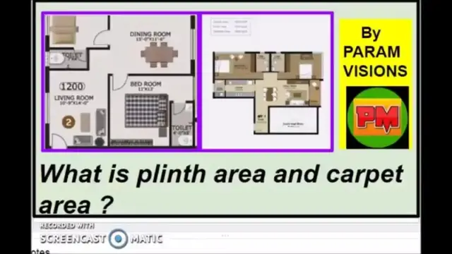 Video thumbnail for What is plinth area and carpet area/Difference between plinth area and carpet area