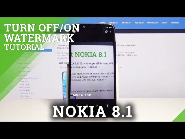 'Video thumbnail for How Turn On / Off Camera Watermark to in Nokia 8.1 – Sign Your Photos'