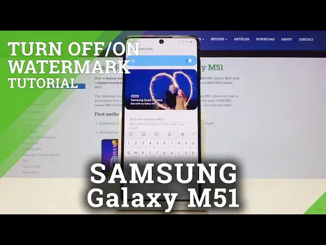 'Video thumbnail for How to Use Camera Watermark in SAMSUNG Galaxy M51 – Turn Off Camera Watermark'