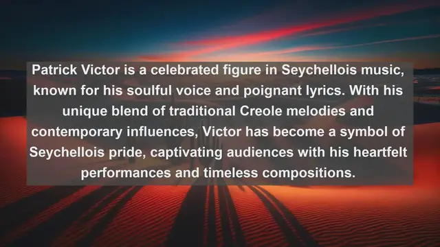 Video thumbnail for Island Serenades: Top 10 Famous Singers in Seychelles