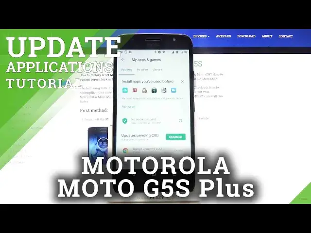 Video thumbnail for How to Update Apps in MOTOROLA Moto G5S – Find Newest Apps Versions