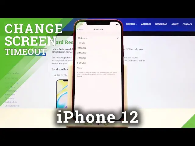 'Video thumbnail for How to Change Screen Timeout in iPhone 12 – Customize Displaying Time'