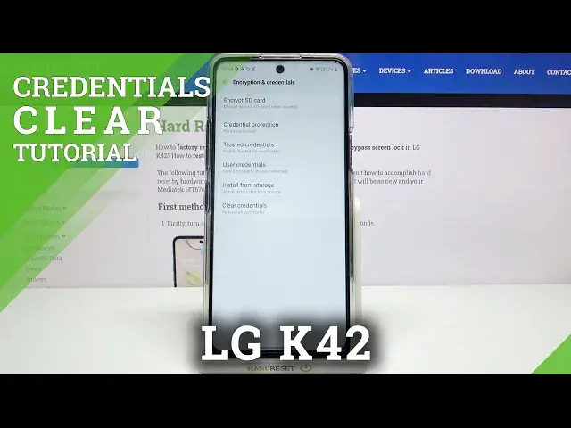 'Video thumbnail for How to Delete Certificates and Licenses in LG K42 - Clear Credentials'