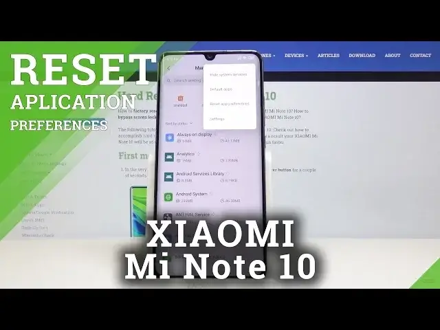 'Video thumbnail for How to Reset App Preferences in XIAOMI Mi Note 10 – Restore Default App Settings'