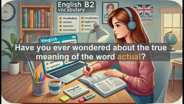 Video thumbnail for 1500 Must Know CEFR B2 Vocabulary - Understanding 'Actual': Meaning and Usage for B2 English