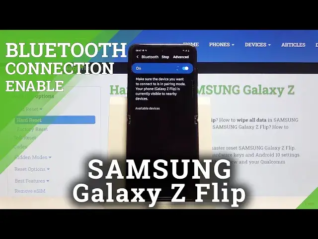 'Video thumbnail for How to Connect SAMSUNG Galaxy Z Flip with other device via Bluetooth – Bluetooth Connection'