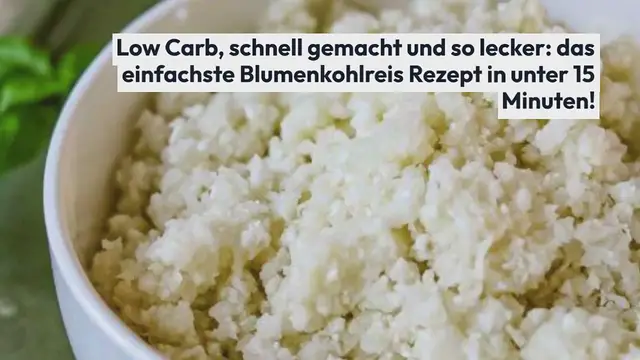 Video thumbnail for Blumenkohlreis