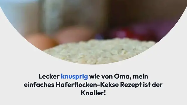 Video thumbnail for Einfaches Haferflocken-Kekse Rezept