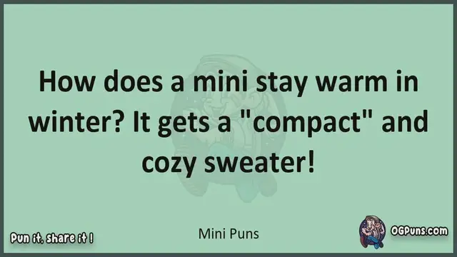 Video thumbnail for Mini - Jokes, Puns, Wordplays, and Laughter