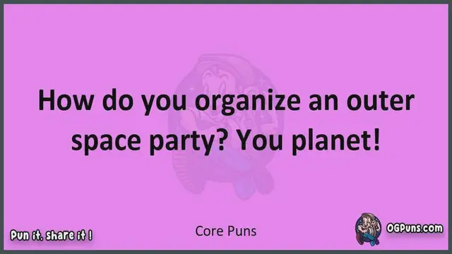 Video thumbnail for Core - Jokes, Puns, Wordplays, and Laughter