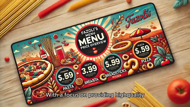 Video thumbnail for Fazoli's Menu Price Overview