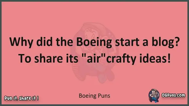Video thumbnail for Boeing - Jokes, Puns, Wordplays, and Laughter