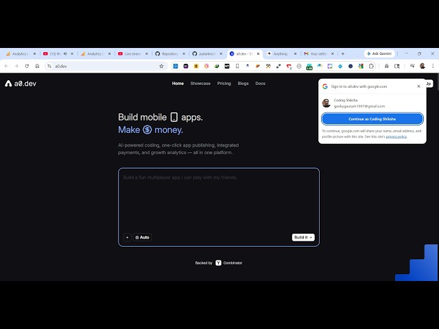 Video thumbnail for This a0.dev AI Coding Builder & Agent is INSANE to Build & Deploy Mobile & Web Apps From Prompt