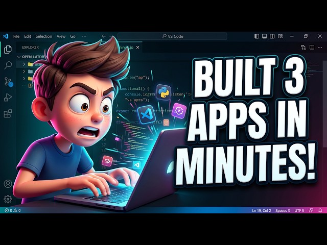 Video thumbnail for Google's Secret FREE Tool DESTROYS ₹2,100/Month AI Coders (Built 3 Apps in Minutes)