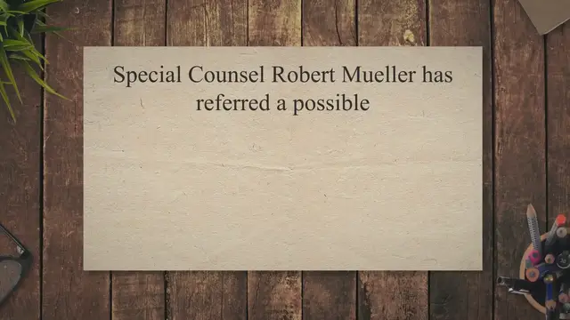 Video thumbnail for Special Counsel’s Office Asks FBI to Investigate Smear Scheme