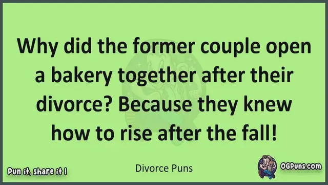 Video thumbnail for Divorce - Jokes, Puns, Wordplays, and Laughter