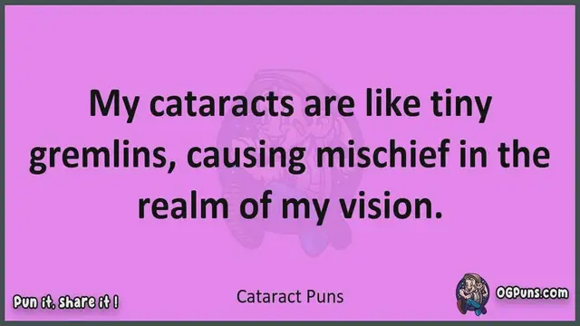 Video thumbnail for Cataract - Jokes, Puns, Wordplays, and Laughter