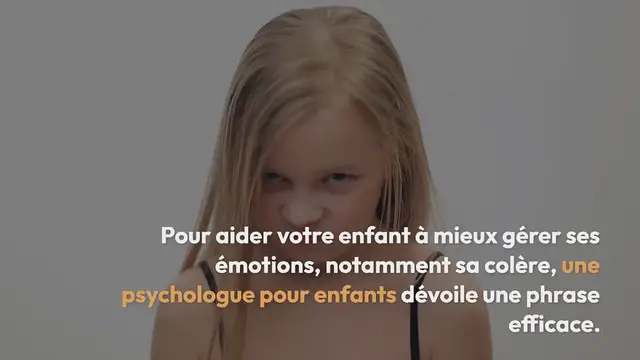 Video thumbnail for Voici la phrase clé à dire à son enfant en colère, d’après une psychologue