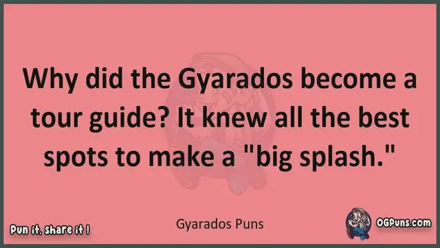 Video thumbnail for Gyarados - Jokes, Puns, Wordplays, and Laughter