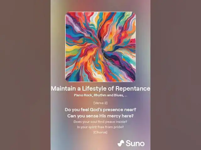 Video thumbnail for Maintain a Lifestyle of Repentance – A Psalm 51:17 Inspired Song