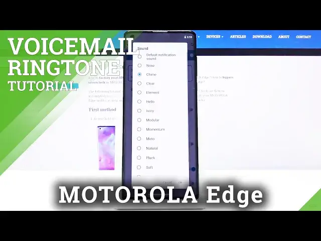 'Video thumbnail for How to Change Voicemail Ringtone of Motorola Edge – Voicemail Settings'