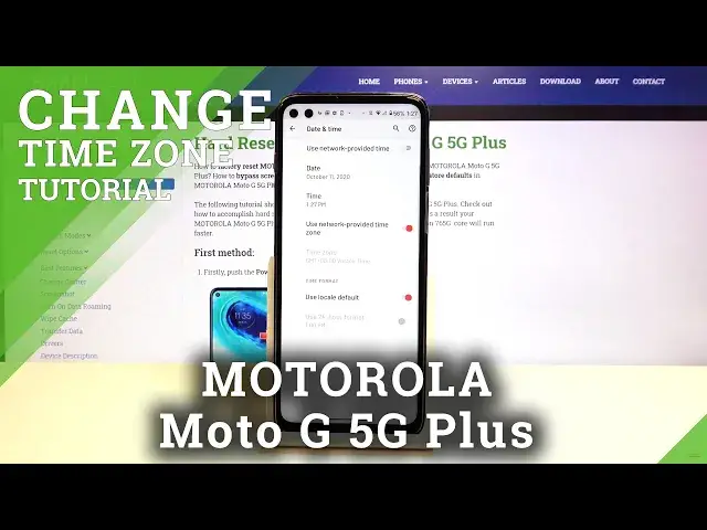 'Video thumbnail for How to Set Up Date & Time in MOTOROLA Moto G 5G Plus -  Time Zone Settings'