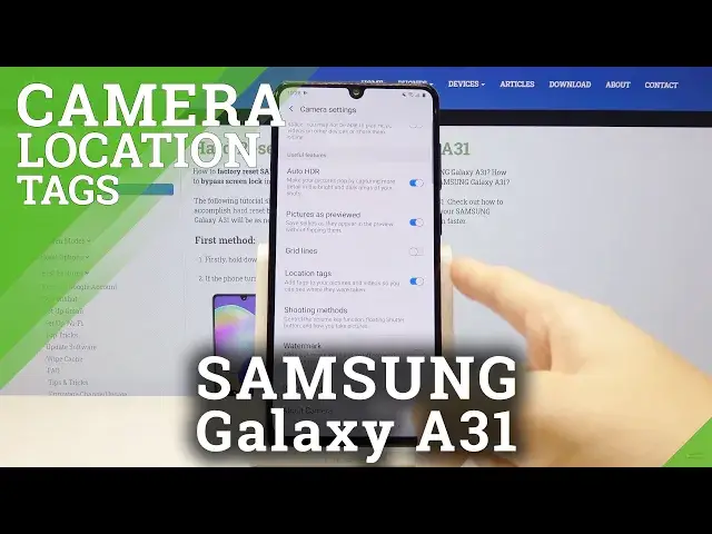 'Video thumbnail for How to Turn Off Camera Location Tags in SAMSUNG Galaxy A31 – Location Tags Options'