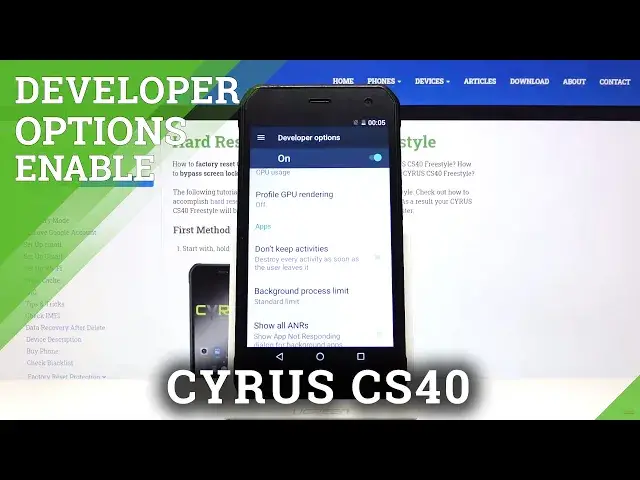 'Video thumbnail for How to Enter Developer Options in CYRUS CS40 – Open Developer Mode'
