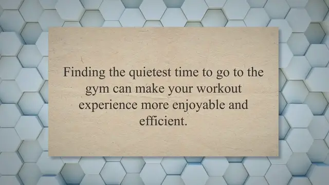 'Video thumbnail for What is the Quietest Time to Go to the Gym? - The Church Mouse'