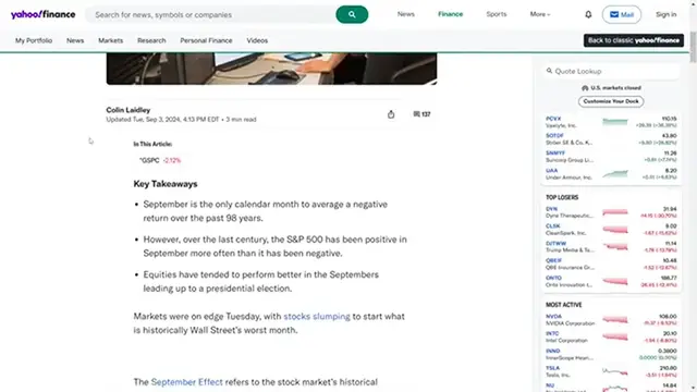 Video thumbnail for Why Investors Are Selling Their Stocks Right Now  Why September is the Stock Market's Worst Month