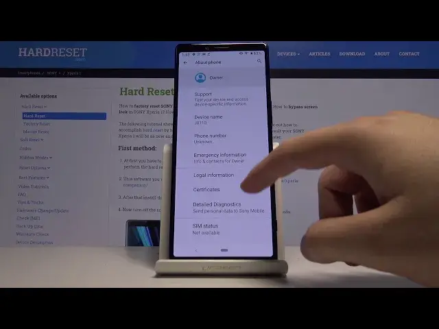 'Video thumbnail for How to Check Phone Info in SONY Xperia 1 – Find Specifications'