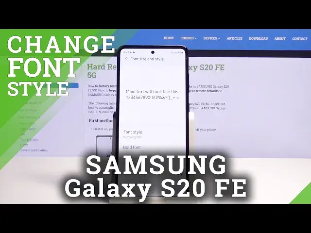 'Video thumbnail for How to Change Font Style on SAMSUNG Galaxy S20 FE 5G – Display Settings'