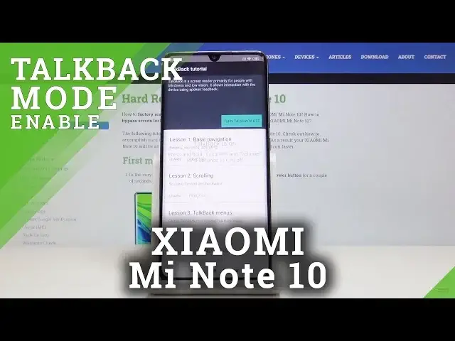 Video thumbnail for How to Enter Talkback in XIAOMI Mi Note 10 – Stop Talkback